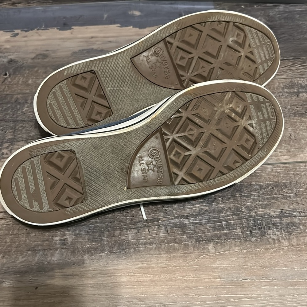 (9) Converse All Star Gray Men's Shoes - Picture 8 of 8